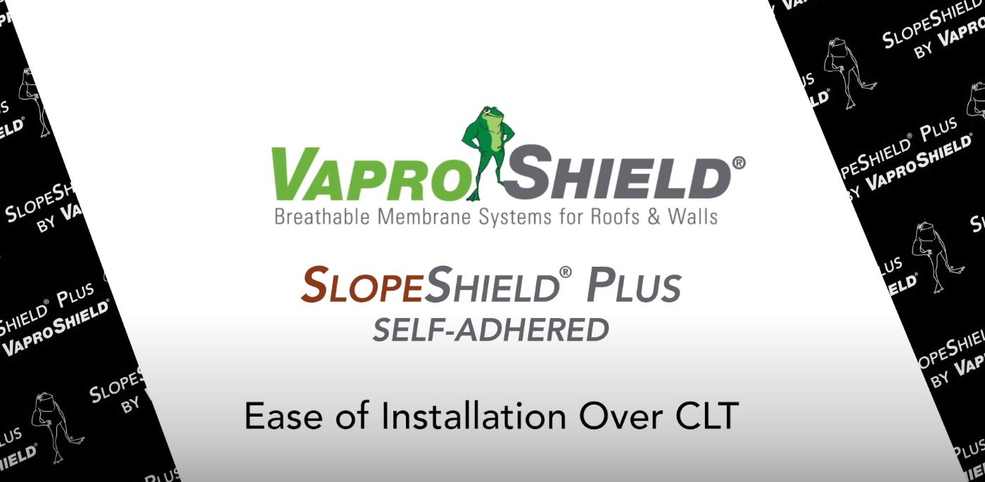 SlopeShield Plus SA Ease of Installation over CLT