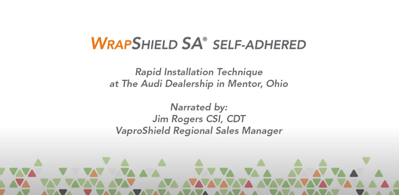 Aggressive Drop Installation of WrapShield SA Self-Adhered