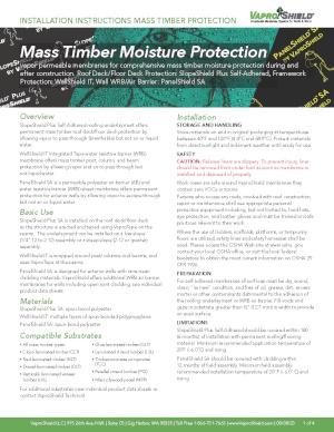 Mass Timber Moisture Protection Installation