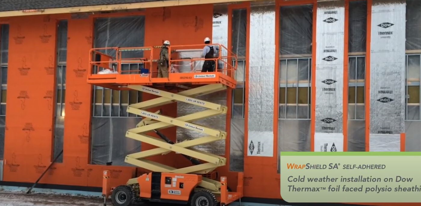 WrapShield SA Self-Adhered Cold Weather Installation and Durability