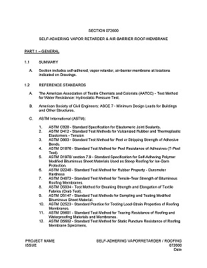 DIV 072600 Low Slope Specs (PDF)