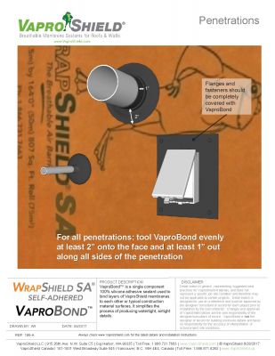 WrapShield SA Penetrations with VaproBond