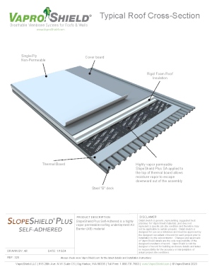 Typical Roof Cross Section SlopeShield Plus Low Slope